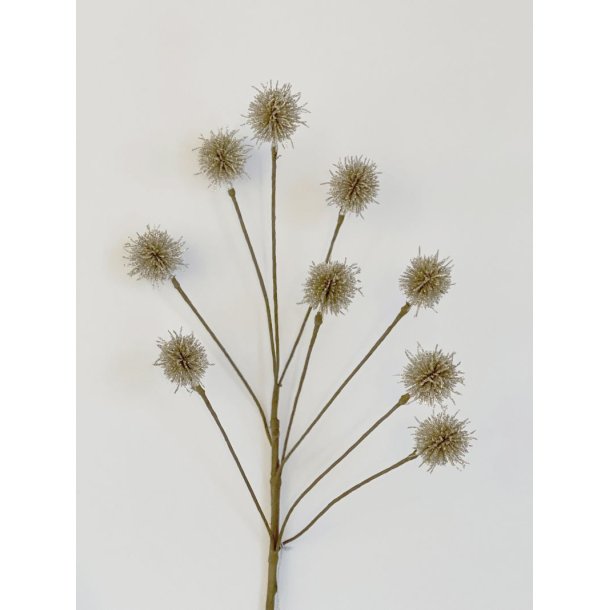 Dekorationsblomster gren med 9 champagne farvet blomster